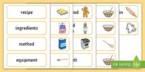 Gingerbread Man recipe Cards