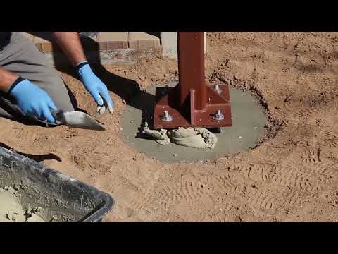 How to Dry Pack a Shade Pole Baseplate