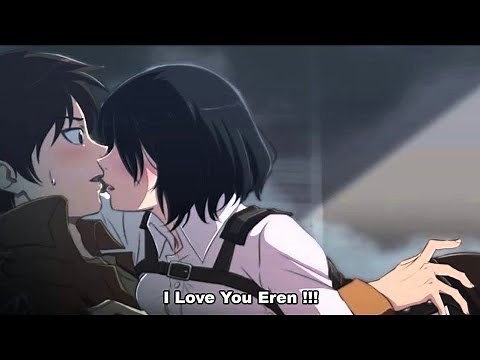 Mikasa Kissed Eren for The First Time | Love Story of Mikasa and Eren
