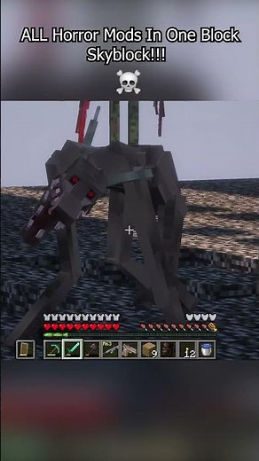 One Block Skyblock With EVERY Horror mod Is Cooked #minecraft
