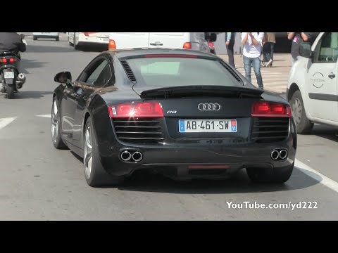 Audi R8 V8 Straight Pipe - Extremely Loud !