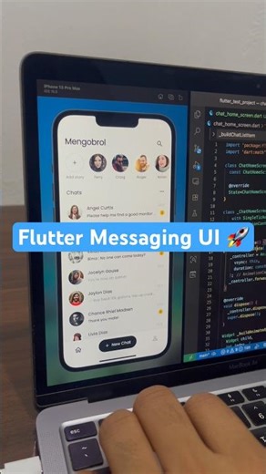 Chat App UI Flutter 🔥 | @yaqoob #Flutter #FlutterUI #ChatApp #shorts