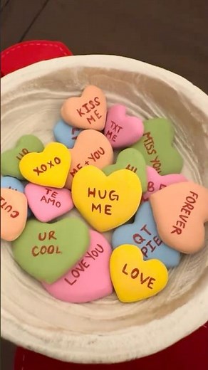 DIY Decorative Candy Hearts | Valentine’s Day Centerpiece Ideas 💖