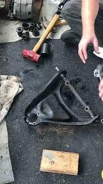 1975 C3 Corvette Upper Control Arm Bushing Removal (Part 1)