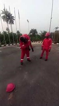 A Practical Demonstration on Fireman Lift and Carry, which involves High-Stress Rescue Technique