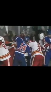Flashback to 1983, when the Edmonton Oilers and The Calgary Flames engaged in a good old-fashioned line brawl. #nhl #nhlhockey #stanleycup #reels | Andrew Johnson