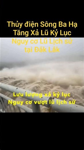 Song Ba Ha Hydropower Plant Record Flood Discharge: Record discharge volume - Risk of exceeding h...