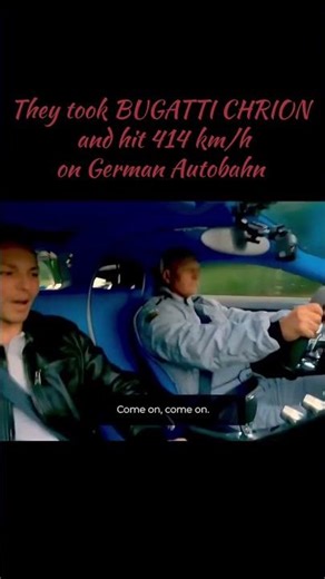 414 KM/H on Autobahn! Bugatti Chiron Breaking Speed Limits 🏎️💨