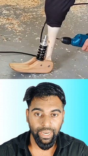 Wooden Prosthetic Leg Making Processes. #reelsfb #reelsinstagram #factsyoudidntknow #stangefact #facts #factsdaily | SPH Fact