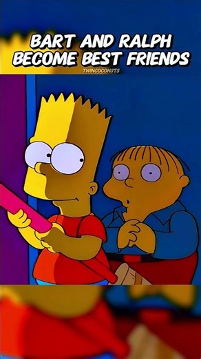 Bart and Ralph Become Best Friends #simpsons #shorts