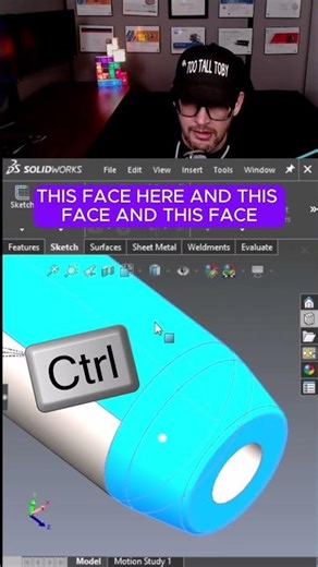 Use this TRICK to save time #solidworks #select #many #faces #lose #previous