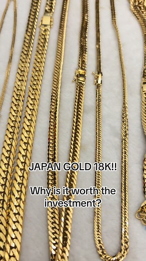 Bakit worth the investment ang 18K Japan Gold? #japangold #18krealgold #18kgold #jewelrybusiness #jewelrytok #jewelryshop #jewelryshoponline #jewelrystore #alahas #goldnecklace #realgold #goldcollector #maangas #mensjewelry
