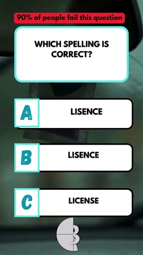 WHICH SPELLING IS CORRECT? #brainteaser #puzzle #quiz #fun