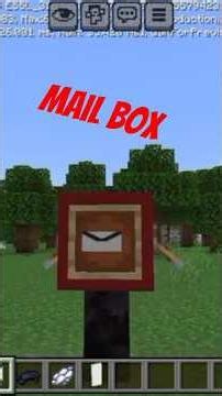 how to make mail box create minecraft#trendingvideo