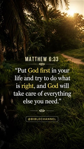 Put God First and Watch Him Lead 🙏✨ | Matthew 6:33