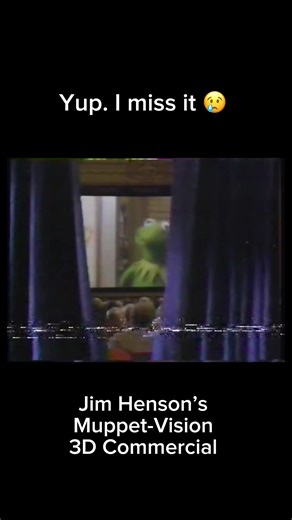 Jim Henson’s Muppet 3D commercial. Yup. I miss this in Disney 😢 #jimhenson #muppets
