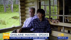 There are more startling claims from Ghislaine Maxwell, accusing US officials of allowing Jeffrey Epstein to die behind bars. #9Today | WATCH LIVE 5.30am | TODAY