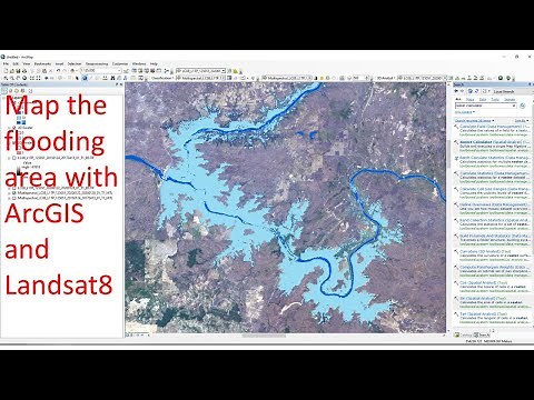 Map the flooding area with ArcGIS and Landsat8