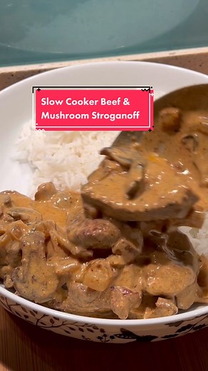 Slow Cooker Beef & Mushroom Stroganoff Recipe