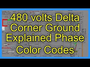 480 volts Delta Corner Ground Explained Phase Color Codes