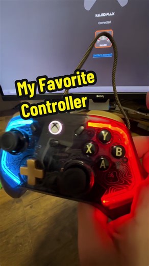 Transparent RGB Gaming Controller for Enhanced Play