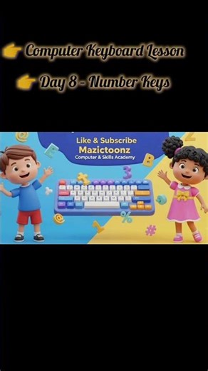 Keyboard Number Keys | Day 8 Computer Class | Beginners & Kids | Hindi