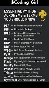 39K views · 177 reactions | Essential Python #python #htmltags #html #learnhtml #cssproject #reels #computerscience #css #coders #fullstack #learncode #reactjs #reels #programmerslife #100daysofcode #csstricks #100daysofcodechallenge #frontenddev #htmlcoding #htmltutorial #html5website #htmlcssjavascript | Coding Girl | Facebook