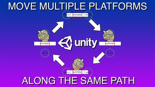 【Unity教程搬运】沿同一路径移动多个平台：如何在Unity中以可视化方式管理路径和平台
