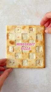 1.7M views · 11K reactions | A fun pizza idea for all you Minecraft fans, this is easy and delcious! Just use tortillas cut into a square, then cut out a checkerboard pattern with a square cutter. Add cheese and tomato sauce to your base, then add your checkerboard tortilla on top. Bake until golden and melted, and enjoy! #minecraftfood #minecraftpizza #funpizzaidea #pizzarecipe | The Fast Foodie | Facebook