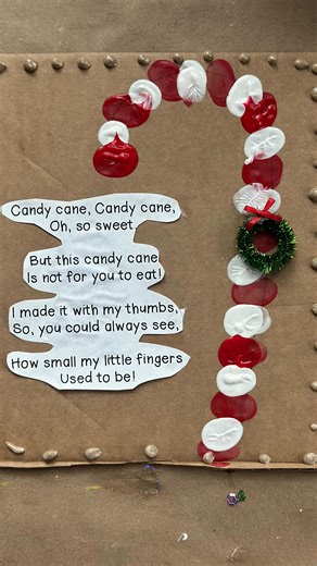 Gina Gendron, M.Ed, CAGS on Instagram: "Comment CANDY for this free printable poem! I’m not a huge crafter but the holidays always make me gravitate toward the simple, the fun and the oh-so-cute! I did this every year in my kinder classes, they made the sweetest family gift for the holidays! Be sure to follow @aplayfilledlife for more festive fun! . . ."