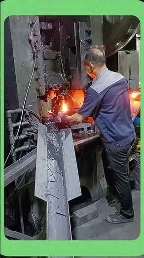 Modern Blacksmith at Work #MetalCraft #Innovation