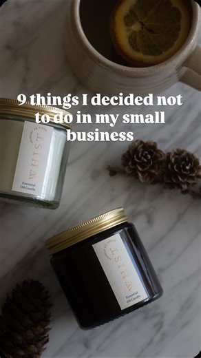 Whist - Refillable Essential Oil Candles on Instagram: "9 things I decided not to do in my small business, and I have zero regrets . I’m the founder of a candle brand focused on wellness. That wellness wish extends to customers, people and planet . For clarification on a couple of points (as I know people will ask)…. . I don’t use soy wax as it has been linked to huge amounts of deforestation and is often grown thousands of miles away. The wax I use is mainly UK grown so has a much lower carbon 