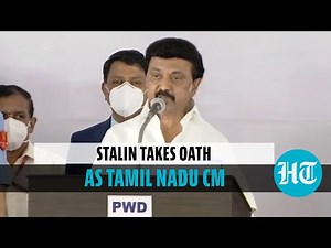Watch: DMK president MK Stalin sworn in as Tamil Nadu Chief Minister