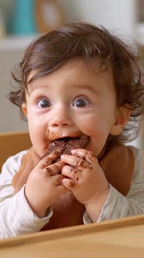 Baby Enjoys Chocolate Treats for the First Time