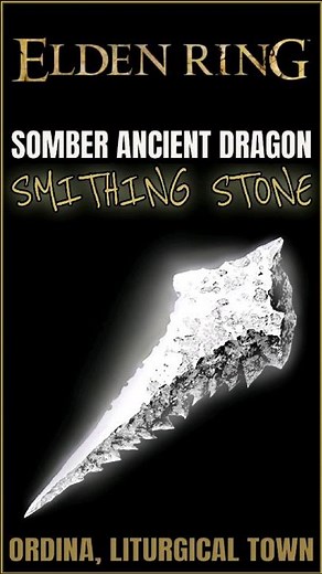 Somber Ancient Dragon Smithing Stone Location near Ordina in Elden Ring