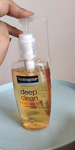 Neutrogena Deep clean facial cleanser | Normal to oily skin #neutrogena #shorts