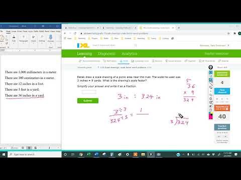 IXL - Scale drawings) Scale factor: word problems