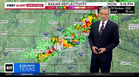 Storms cause delays at DFW Airport; heavy rain and hail reported in North Texas