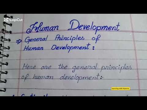Human Development | General Principles of Human Development