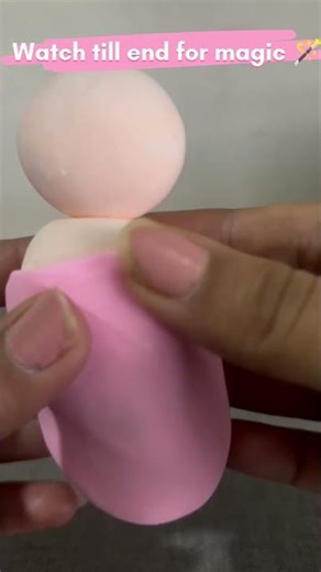 Making a cute doll using soft clay 🪆 ✨ | Handmade art #diy #craft #claydoll #art #viral #shorts
