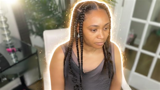 You’ve never seen knotless braids with curly ends like this