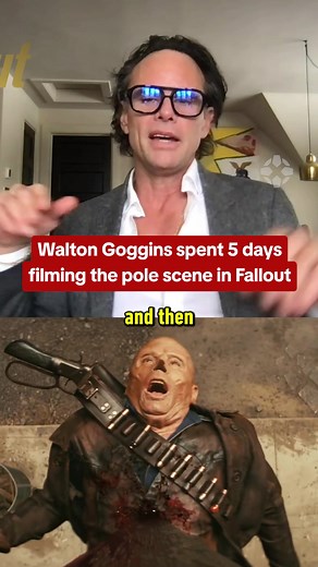 Hope he saw a chiropractor for that. #fallout #waltongoggins #tv #interview