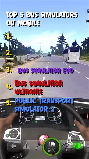 Top 5 Bus Simulators on Mobile .. #gaming #mobile #bussimulator