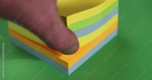 paper for notes on paper, stationery made of thin paper with glue on one side for ease of use and gluing