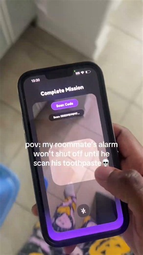 ALARM APP WITH QR CODE TO SCAN #alarmapp