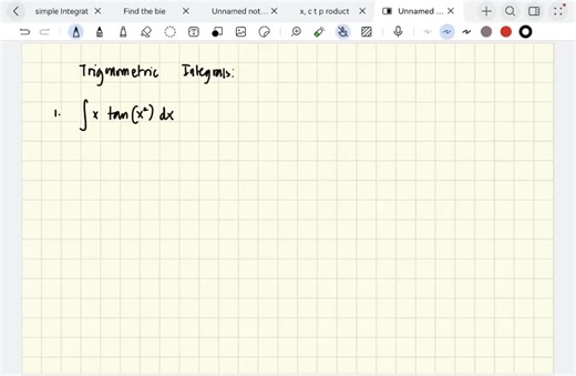 Simple Integration Involving Trigonometric Functions #engineering #calculus