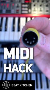 In nearly every instance I know of, MIDI only uses 3 of its 5 pins. That means you can run it over any 3-conductor cable. Like a mic cable, Ethernet, extension cord, whatever. And because USB is far more limited in range, if you’re feeling lucky (I’ve never run into a problem and find that data begins to drop around 40 feet), and don’t mind walking off the beaten path a little, this can be an insanely useful trick – particularly with old gear. Good luck finding a MIDI cable longer than 16 feet.