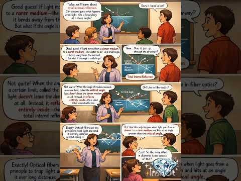 Conversation teacher and students for the total internal reflection