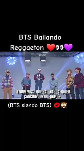Bts bailando reggaeton ❤️👀💋🙈💜👀#parati #btsxarmy #armyxsiempre💜 #apoyoarmys💜 #bts_official_bighit @TikTok