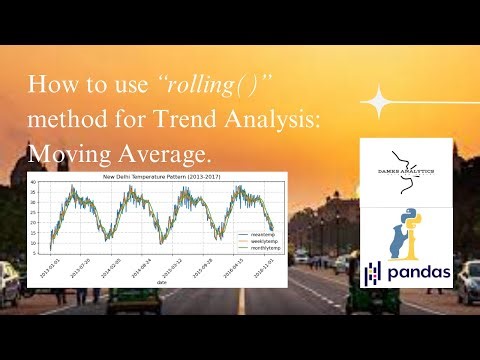 Data Smoothing/Resampling Using Python Pandas 1 | How to Use "rolling()" Method for Trend Analysis
